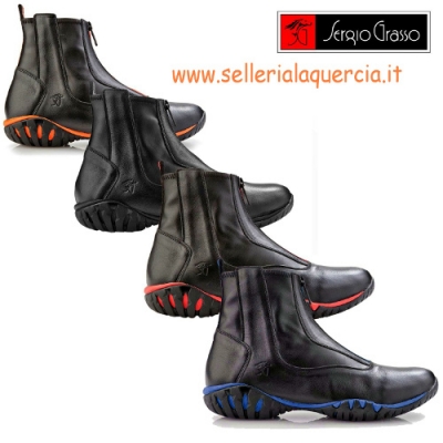 STIVALETTO IN PELLE VENUSA CON ZIP E LACCI