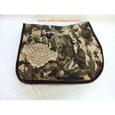 SOTTOSELLA  E CUFFIA SARM HIPPIQUE SCOZZESE BEIGE