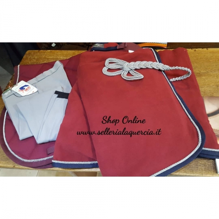 COPERTA IN MICROPILE CON RICAMO
