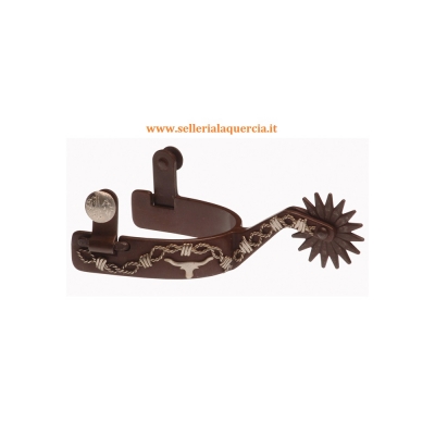 SPERONI WESTERN INOX A TRECCIA LAKOTA