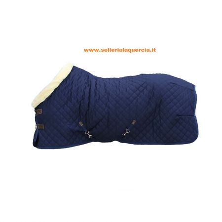 Leberna Coperta In Pile Per Cavalli – Leggera, Traspirante, 300gr/mq – Azzurro, 1,57 M – Per Post Esercizio, Viaggio, Stalla