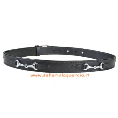 CINTURA IN CUOIO ELASTICIZZATO