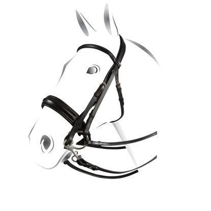 TESTIERA ACAVALLO IN CUOIO E SWAROVSKI
