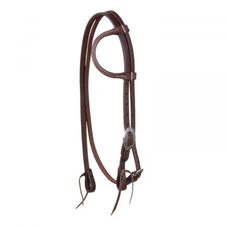 TESTIERA FIOCCO CUOIO LISCIO CON REDINI