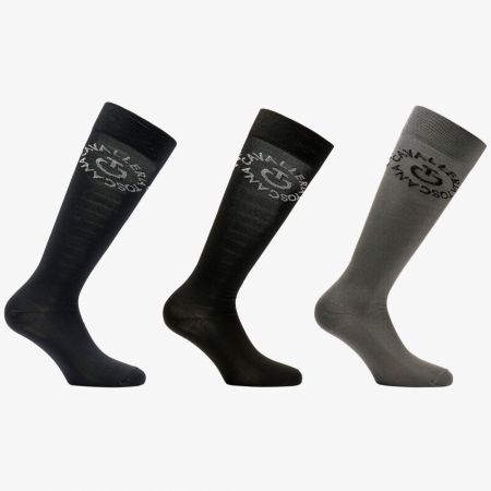 CALZA IN TESSUTO TECNICO E TRASPIRANTE CON LOGO EQUESTRO
