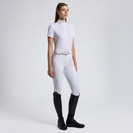 POLO BAMBINA EQUESTRO MANICHE LUNGHE IN TESSUTO FELPATO