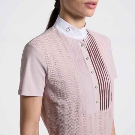 POLO DONNA CON STRASS ORO ROSA E ARGENTO