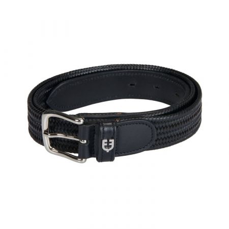 CINTURA IN CUOIO CON FILETTI E STRASS EQUESTRO