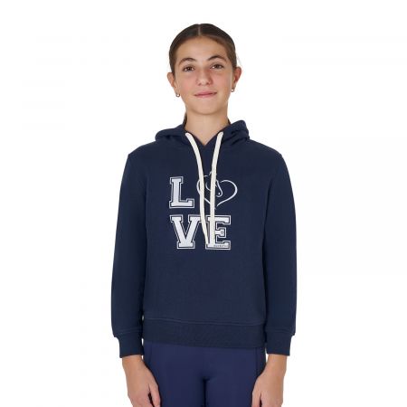 FELPA IN COTONE CON ZIP E CAPPUCCIO BAMBINO