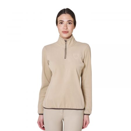 FELPA PILE COLLO ALTO EQUESTRO NERO