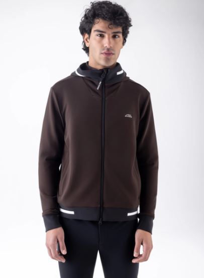 FELPA UNISEX CON CAPPUCCIO E LOGO RG TG.L