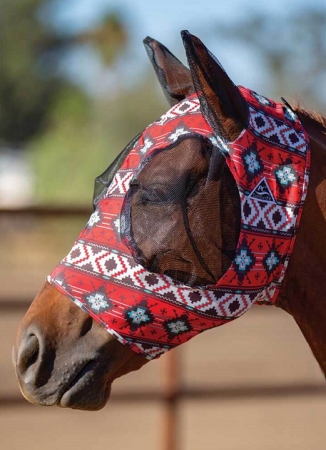 FLY MASK WITH MOTIF