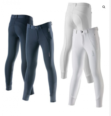 LEGGINS CAVALLERIA TOSCANA DA BAMBINA JUMPING CON GRIP AL GINOCCHIO