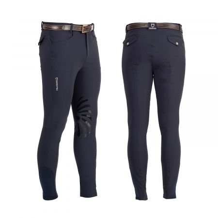 PANTALONI INDIGO BLU KNEE GRIP DA UOMO