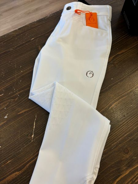 PANTALONE BIANCO COREFLEX VITA ALTA CON GRIP GINOCCHIO