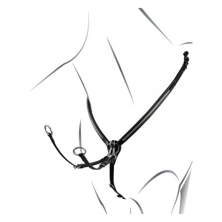 MARTINGALA A COLLARE CON CUCITURE ARGENTO EQUESTRO