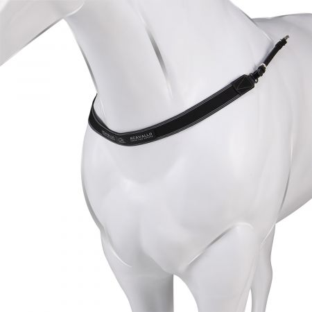 MARTINGALA A COLLARE IN CUOIO CON CUCITURE A CONTRASTO EQUESTRO