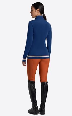 PULLOVER BLU DONNA EQUILINE