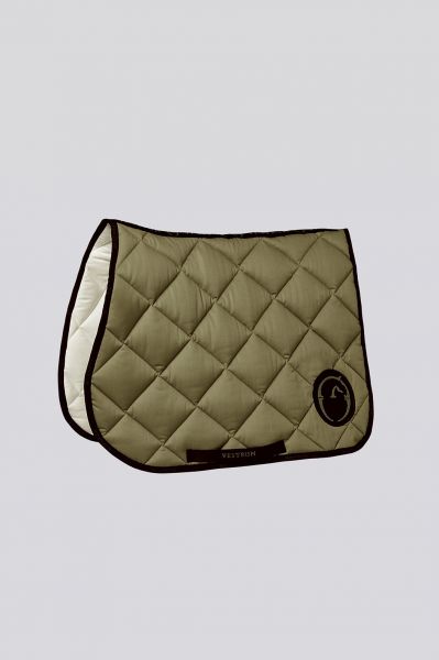 SOTTOSELLA EQUESTRO VERDE MILITARE CON CUFFIA IN COORDINATO