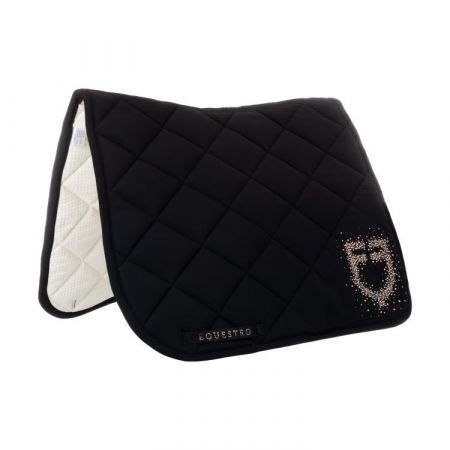 SOTTOSELLA E CUFFIA DA DRESSAGE TRAPUNTA TECH-ROMBO EQUILINE