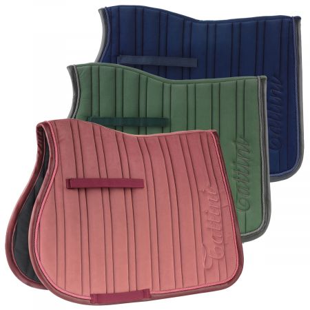 SOTTOSELLA EQUESTRO VERDE MILITARE CON CUFFIA IN COORDINATO