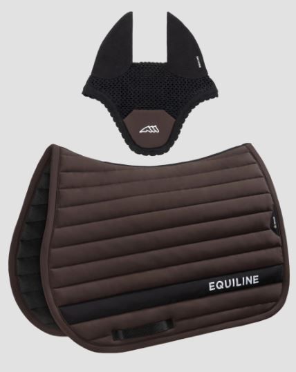 SOTTOSELLA ROMBI E CUFFIA MARRONE EQUILINE