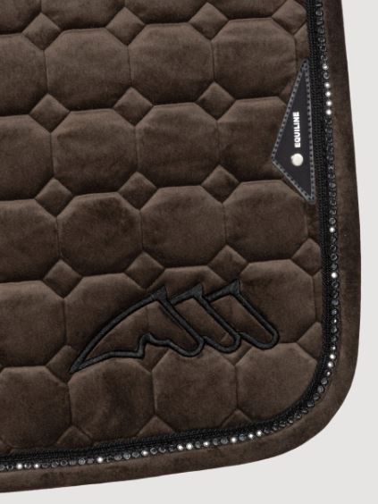 SOTTOSELLA ROMBI E CUFFIA MARRONE EQUILINE