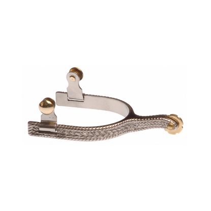SPERONI WESTERN NERO DECORAZIONE INOX LAKOTA