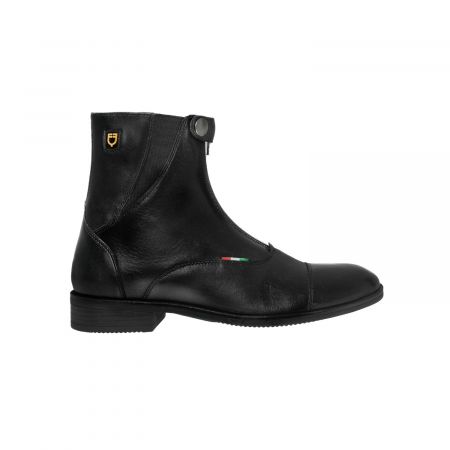 STIVALETTO DERBY IN PELLE MARRONE