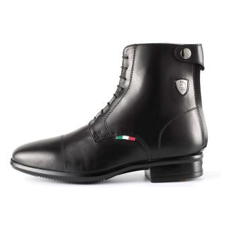 STIVALETTO IN PELLE VENUSA CON ZIP E LACCI