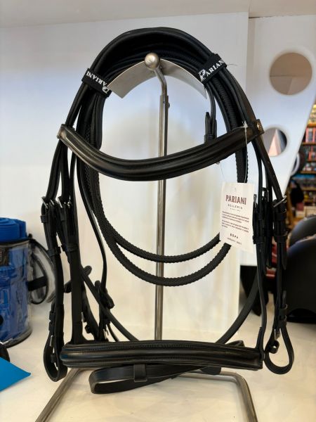 TESTIERA ANATOMICA CON CUCITURE A CONTRASTO EQUESTRO